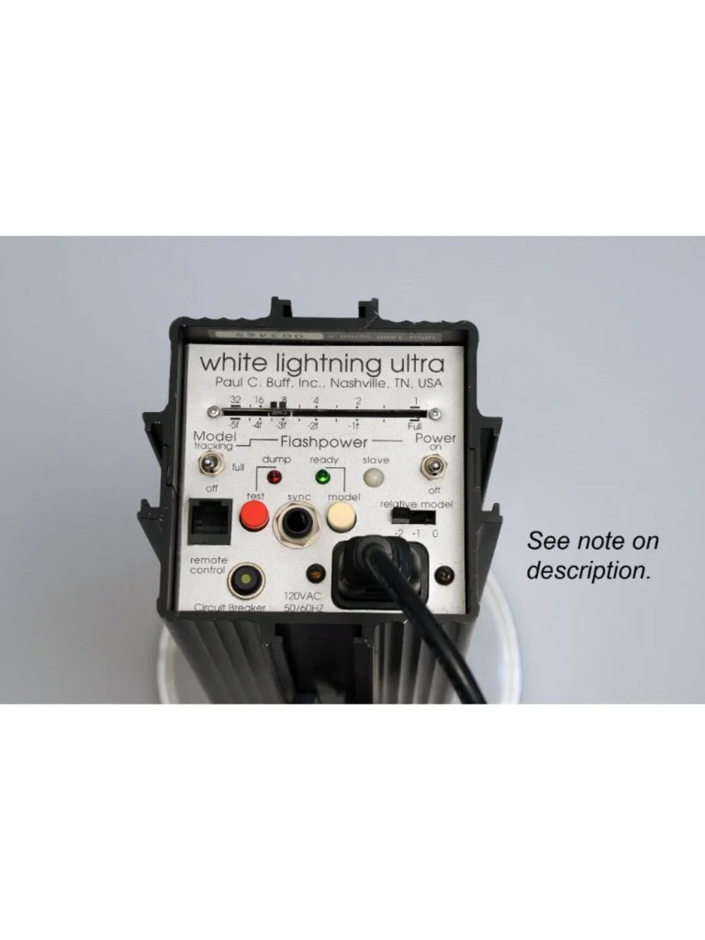 White Lightning Ultra1800 Professional Studio Flash Unit 900W Paul C Buff